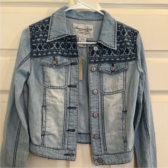 American Rag Jackets & Blazers - AMERICAN RAG embroidered jean jacket